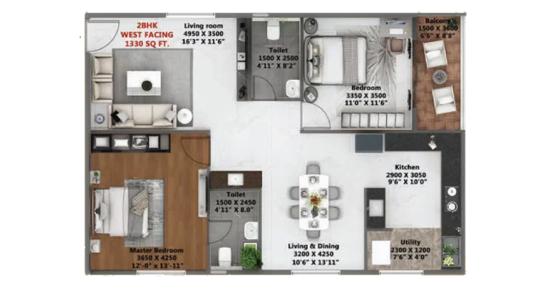 Abhee Silicon Shine Phase 2 2bhk