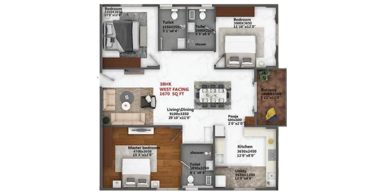 Abhee Silicon Shine Phase 2 3bhk